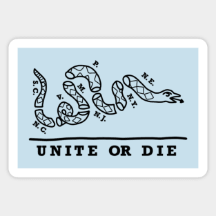 Unite or Die (Black Text) Sticker